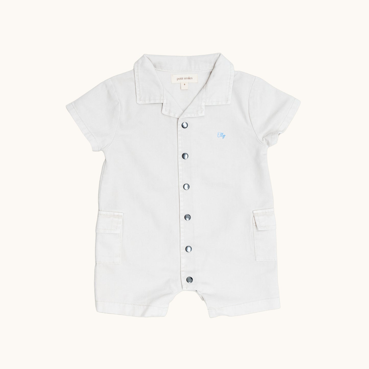 Organic Collar Jersey Rompers for Babies