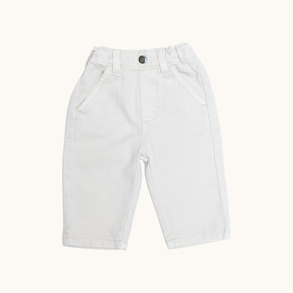 ORGANIC TWILL TROUSERS - Petit Smiles