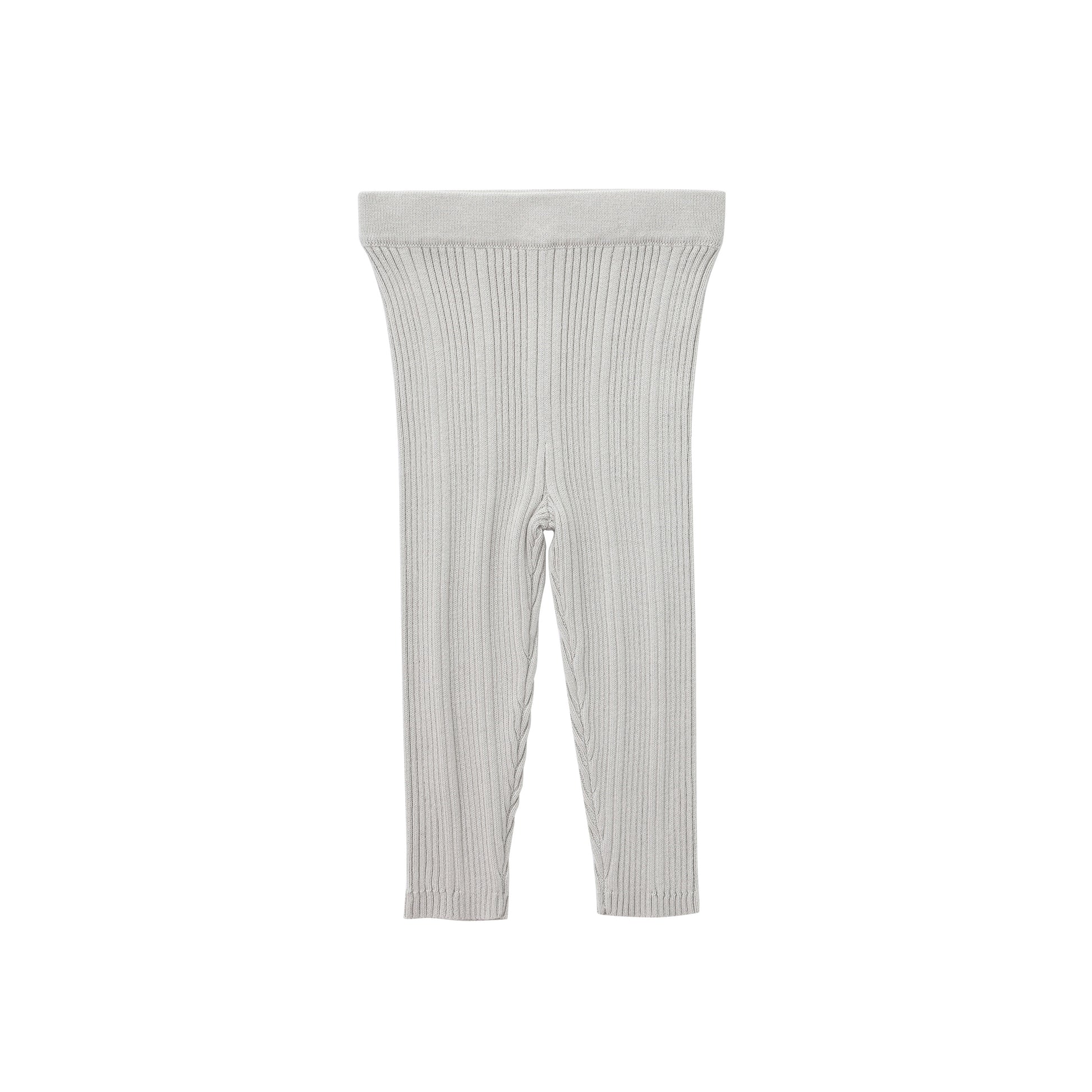 ORGANIC RIB ESSENTIAL LEGGINGS - GREY - Petit Smiles