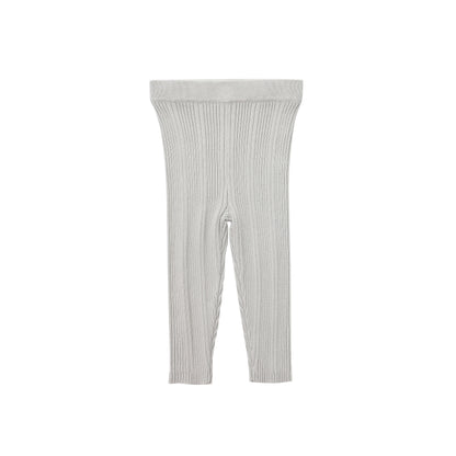 ORGANIC RIB ESSENTIAL BODYSUIT WITH LEGGING - GREY - Petit Smiles