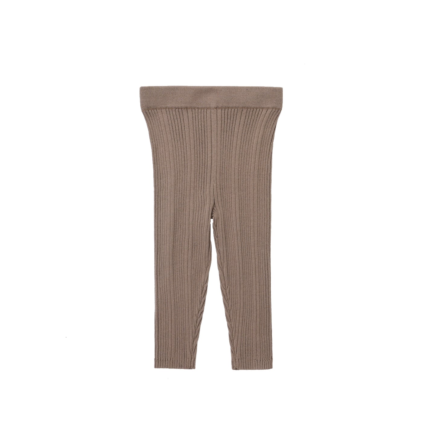 ORGANIC RIB ESSENTIAL LEGGINGS - CHOCO - Petit Smiles