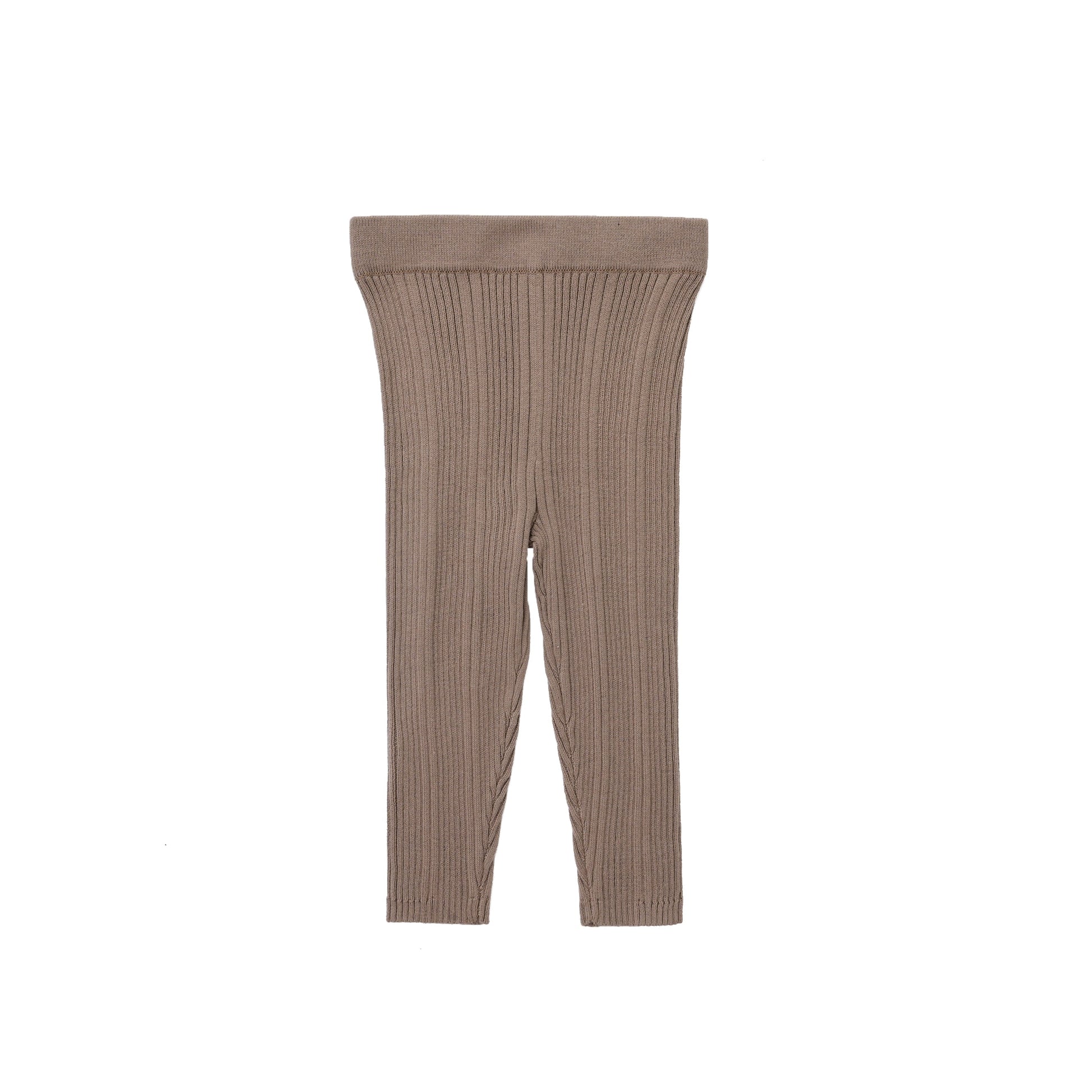 ORGANIC RIB ESSENTIAL BODYSUIT WITH LEGGING - CHOCO - Petit Smiles