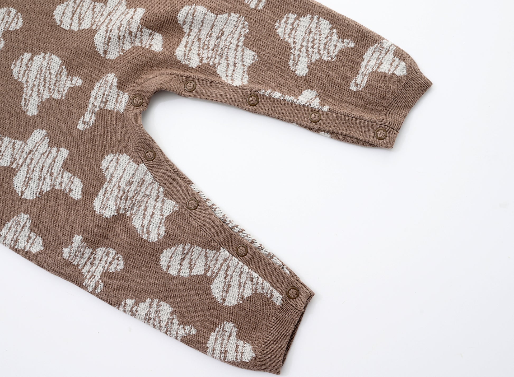 ORGANIC RIB JUMPSUIT - CHOCO - Petit Smiles