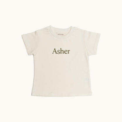 Asher: Kids Organic Cotton Tee - Petit Smiles